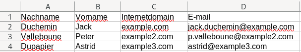 Fehlende geschäftliche E-Mail-Adresse in der Kundendatei hinzufügen
