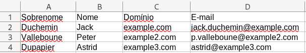 Adicionar endereço de e-mail profissional em falta no ficheiro de clientes