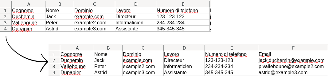 Arricchimento del file clienti